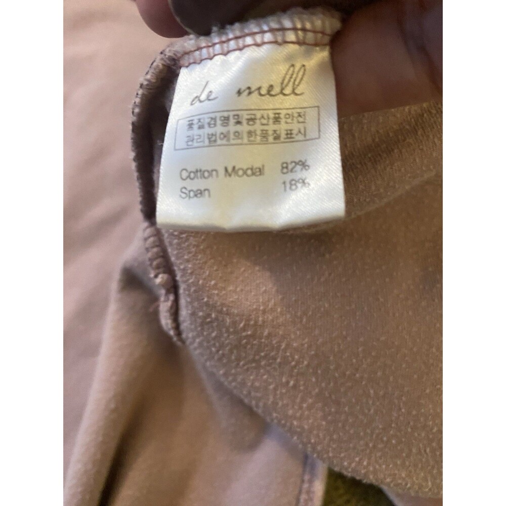 Dusty Pink Velour Drop Shoulder Boxy Crewneck Top Cozy Chic Women’s XL - Picture 11 of 13